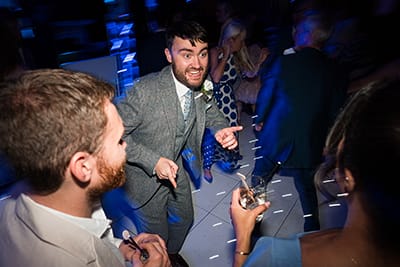 Conor at their wedding